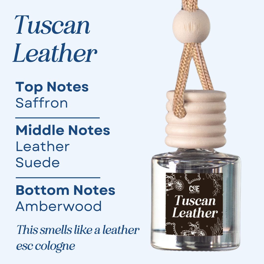Tuscan Leather Scented Car Freshener