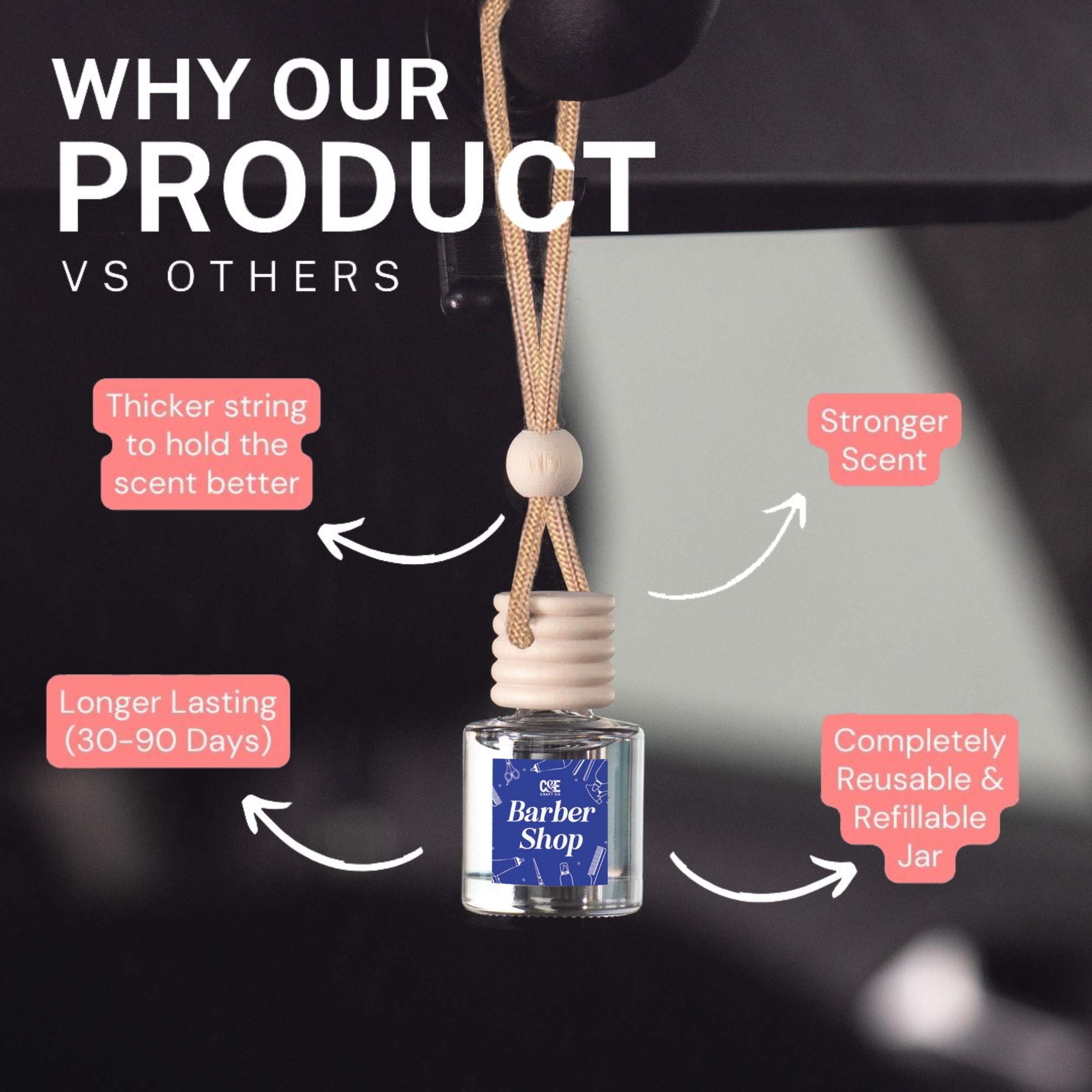 Tuscan Leather Scented Car Freshener