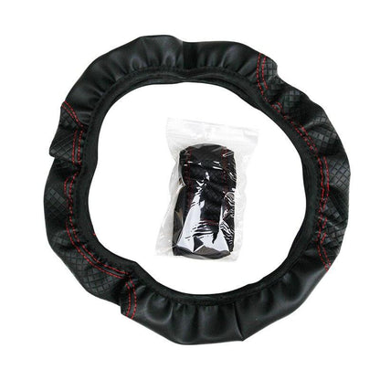 Steering Wheel Cover Braid On The Steering Wheel Cover Auto Car Steering Wheel Cover Wear-resistant Anti-slip Car Accessories Microfiber Breathable Wheel Cover Car Accessories Warm Steering Wheel Cover Winter Cool Summer Cover Interior