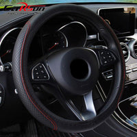 Steering Wheel Cover Braid On The Steering Wheel Cover Auto Car Steering Wheel Cover Wear-resistant Anti-slip Car Accessories Microfiber Breathable Wheel Cover Car Accessories Warm Steering Wheel Cover Winter Cool Summer Cover Interior